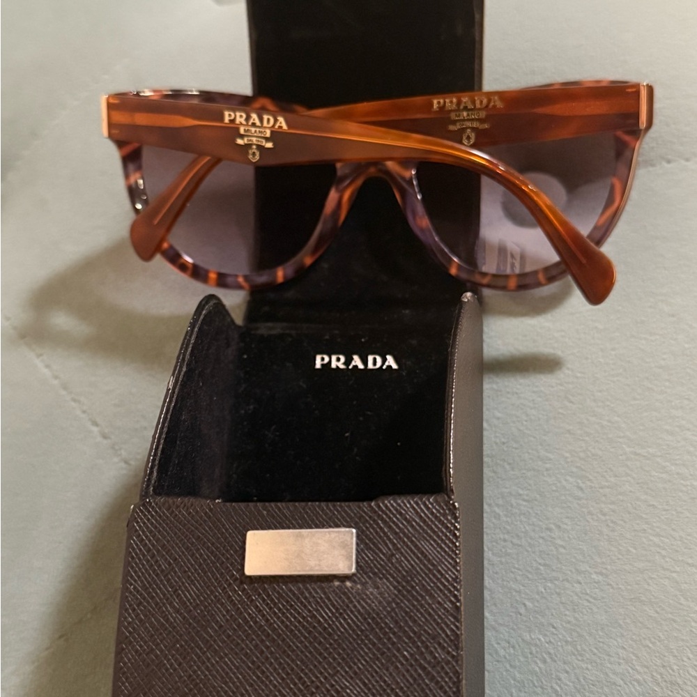 Prada Women's Brown Sunglasses - Picture 6 of 7